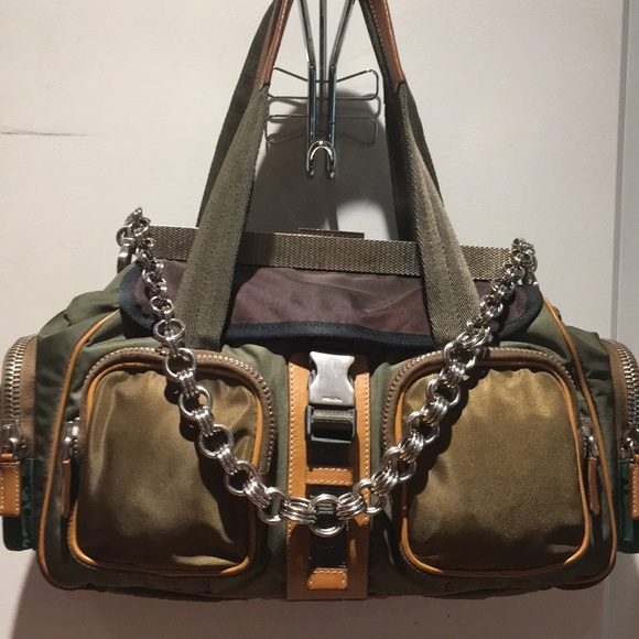 Prada Handbags - Prada Militare Tessuto Bag BR2535